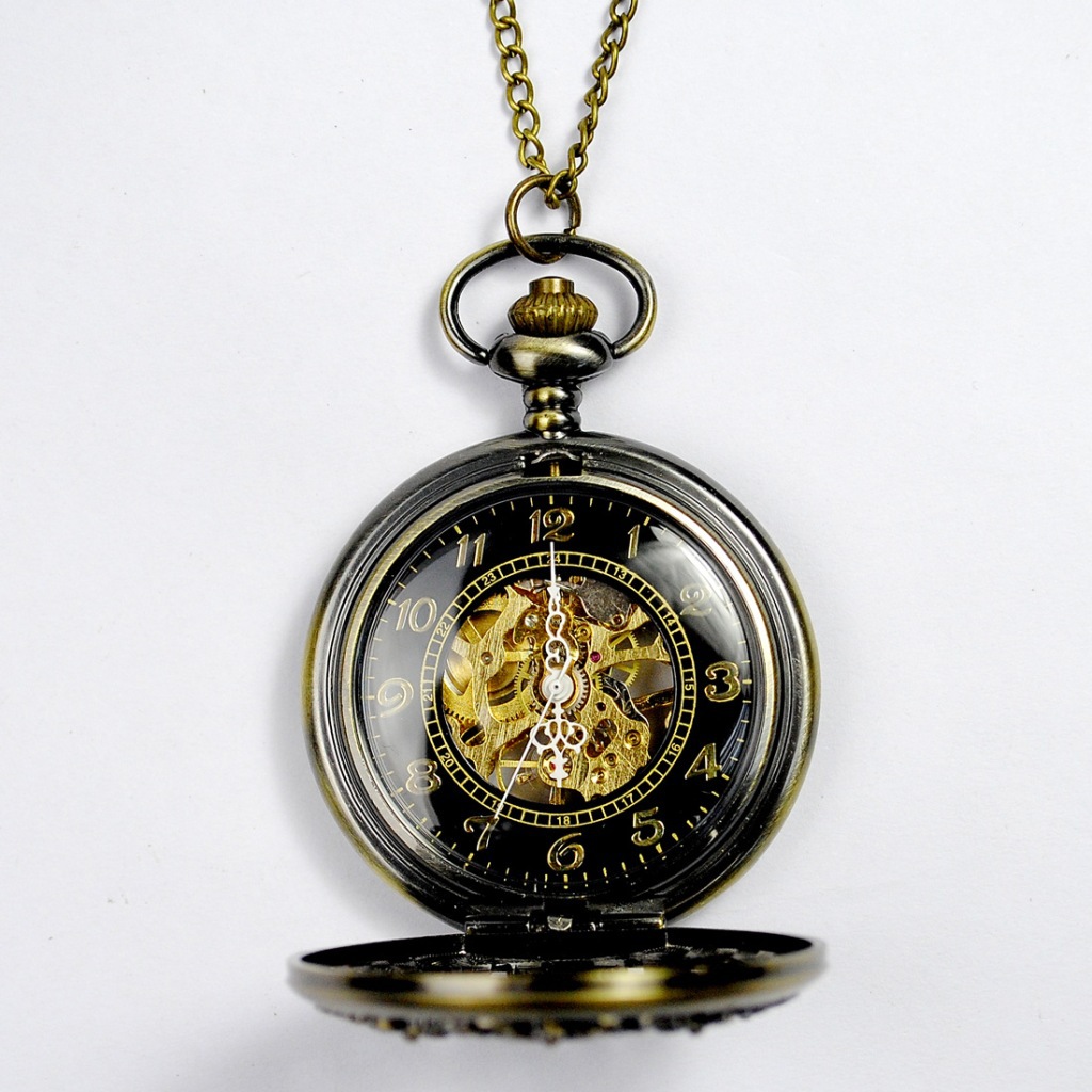 新款潮流8朵金花復古機械懷表 精致工藝，引領復古時尚